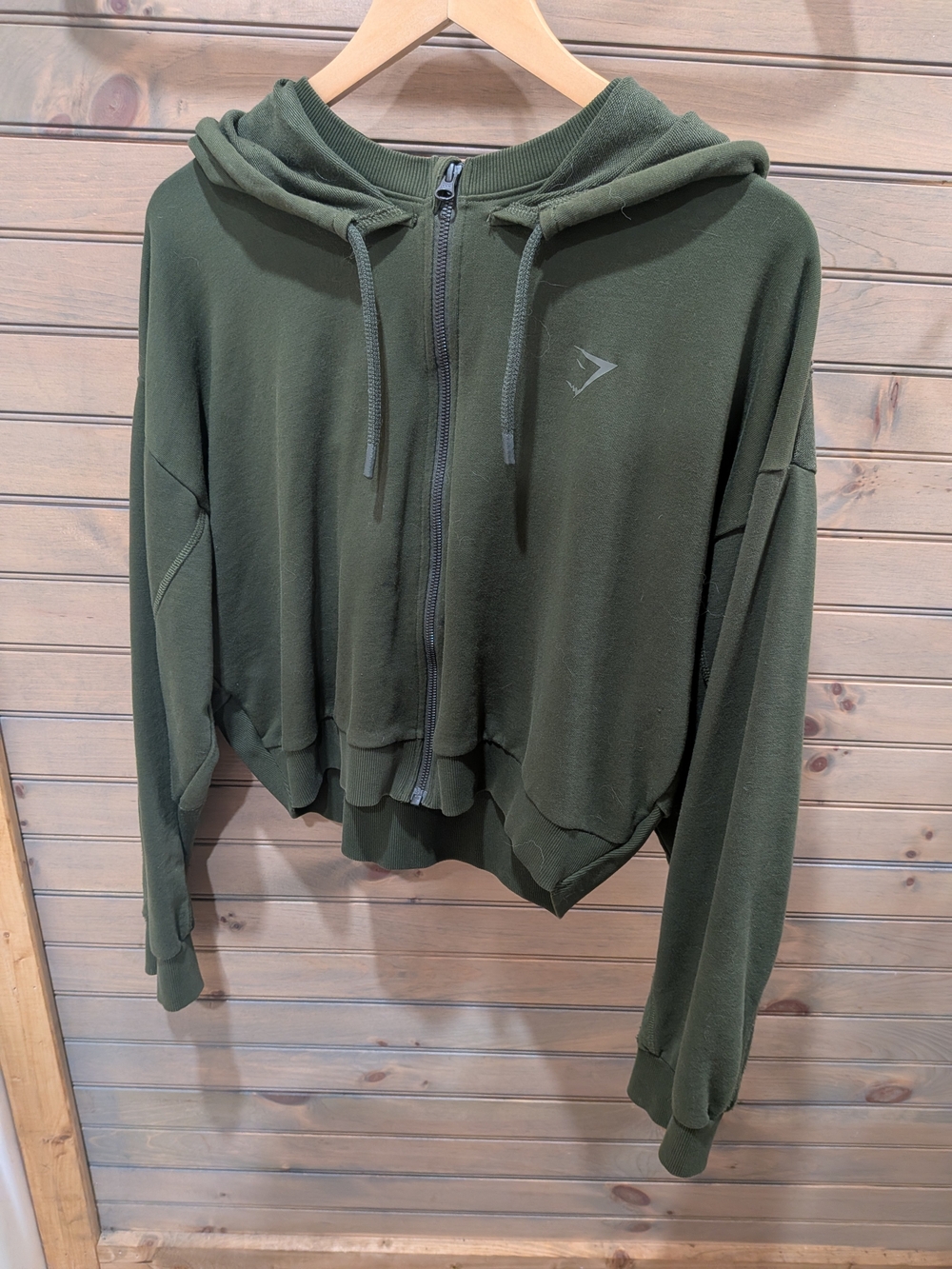 Gymshark Olive Green Pullover Hoodie